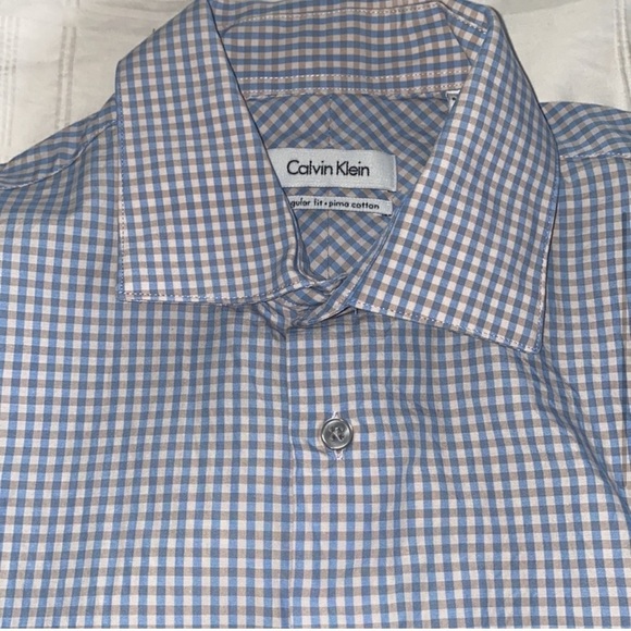 Calvin Klein Prima Cotton Button Down Shirt - Picture 2 of 7